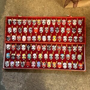 Full Set 88 Handpainted Masks China Beijing Opera Types of Facial Opera Makeup